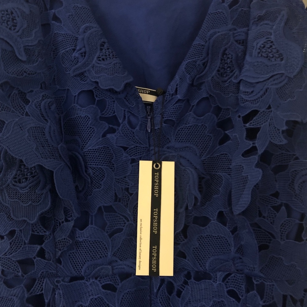 Brand New Topshop Lace Cobalt Blue Dress